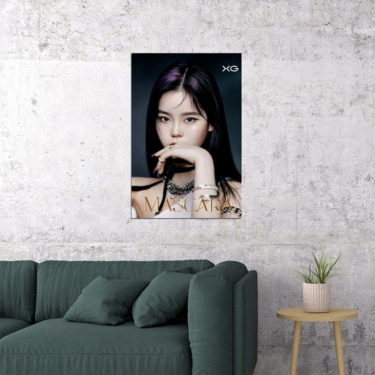 XG Cocona MASCARA Concept Photo Music Poster K-Pop Aesthetic Japanese Female Girl Group Korean Fashion Idol Wall Art Print - xonomax