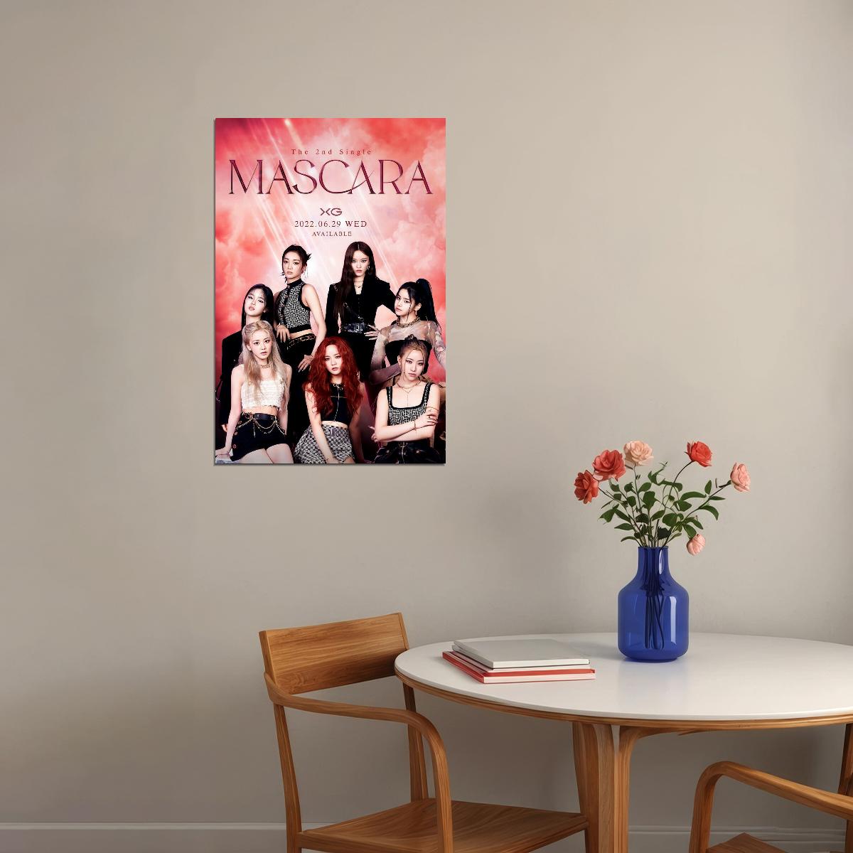 XG Group MASCARA Concept Photo Music Poster K-Pop Aesthetic Japanese Female Girl Group Korean Fashion Idol Wall Art Print - xonomax