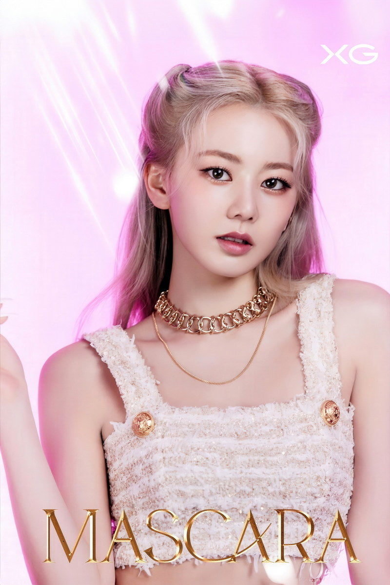 XG Hinata MASCARA Concept Photo Music Poster K-Pop Aesthetic Japanese Female Girl Group Korean Fashion Idol Wall Art Print - xonomax