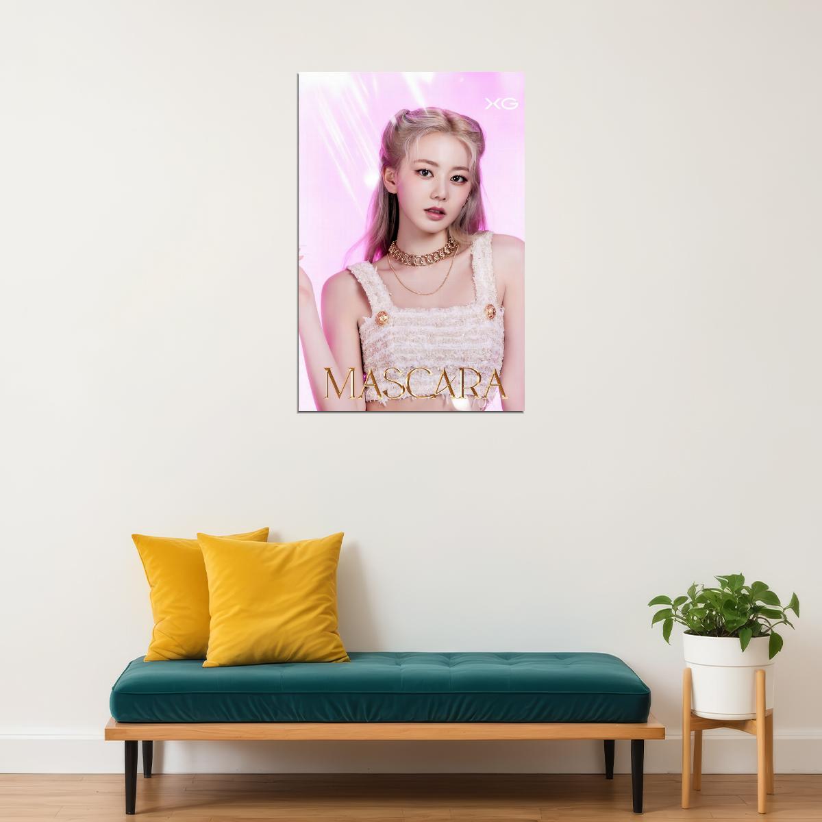 XG Hinata MASCARA Concept Photo Music Poster K-Pop Aesthetic Japanese Female Girl Group Korean Fashion Idol Wall Art Print - xonomax