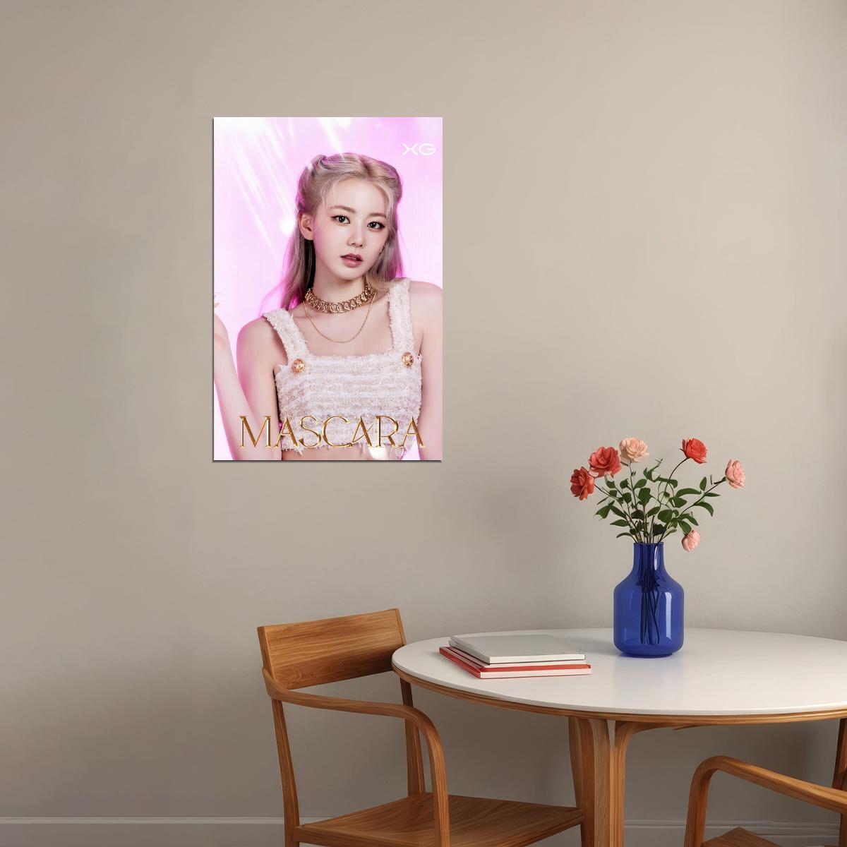 XG Hinata MASCARA Concept Photo Music Poster K-Pop Aesthetic Japanese Female Girl Group Korean Fashion Idol Wall Art Print - xonomax