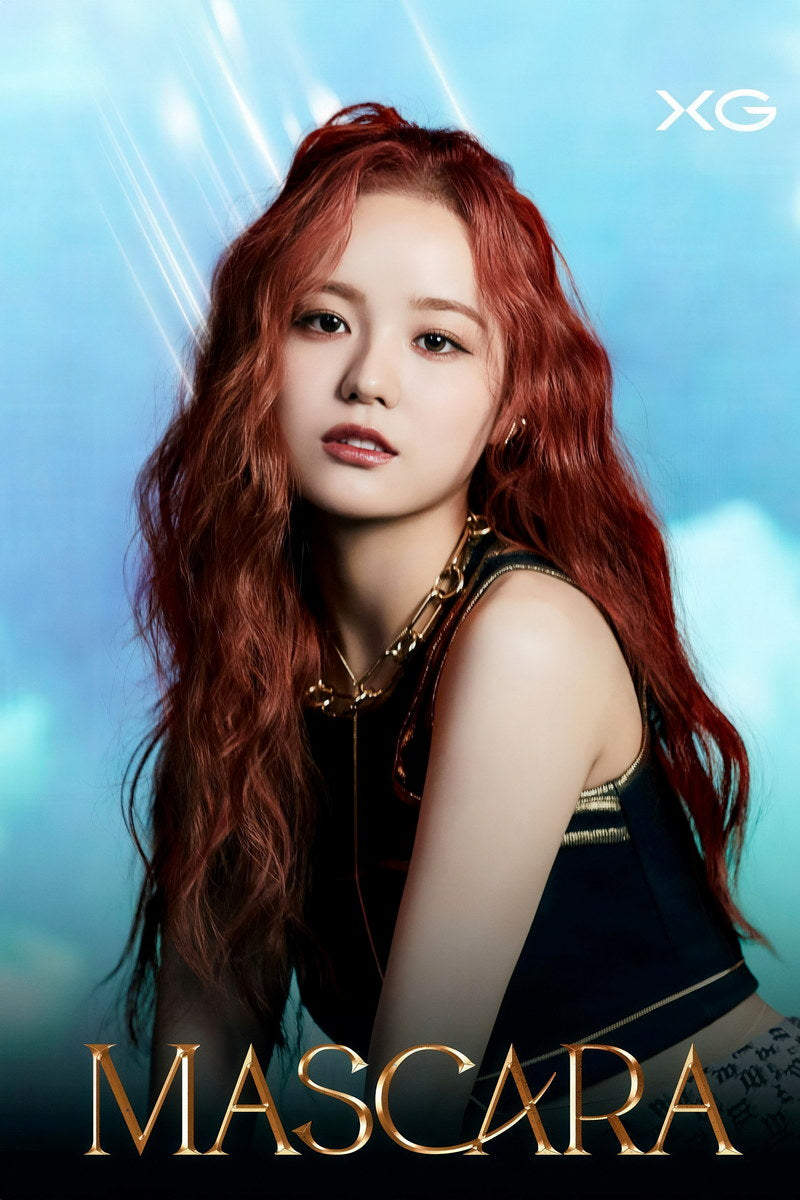 XG Juria MASCARA Concept Photo Music Poster K-Pop Aesthetic Japanese Female Girl Group Korean Fashion Idol Wall Art Print - xonomax
