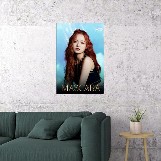XG Juria MASCARA Concept Photo Music Poster K-Pop Aesthetic Japanese Female Girl Group Korean Fashion Idol Wall Art Print - xonomax