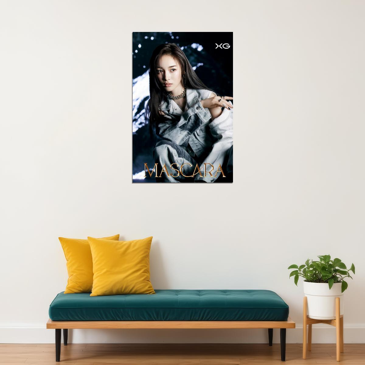 XG Jurin MASCARA Concept Photo Music Poster K-Pop Aesthetic Japanese Female Girl Group Korean Fashion Idol Wall Art Print - xonomax