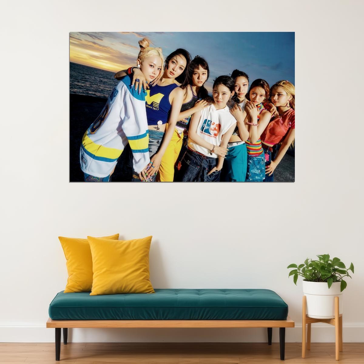 XG Group NEW DANCE Music Poster K-Pop Aesthetic Japanese Female Girl Group Korean Fashion Idol Wall Art Print - xonomax