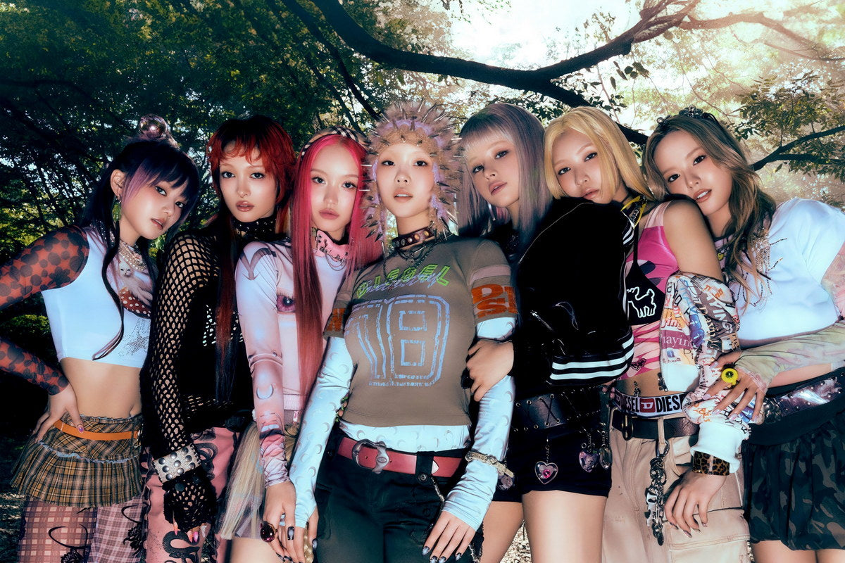 XG IYKYK Concept Photo K-pop Music Poster Y2K Neo Futurism Aesthetic Female Cyber Kpop Idol Fashion Print Trendy Kpop Girl Group Wall Art - xonomax
