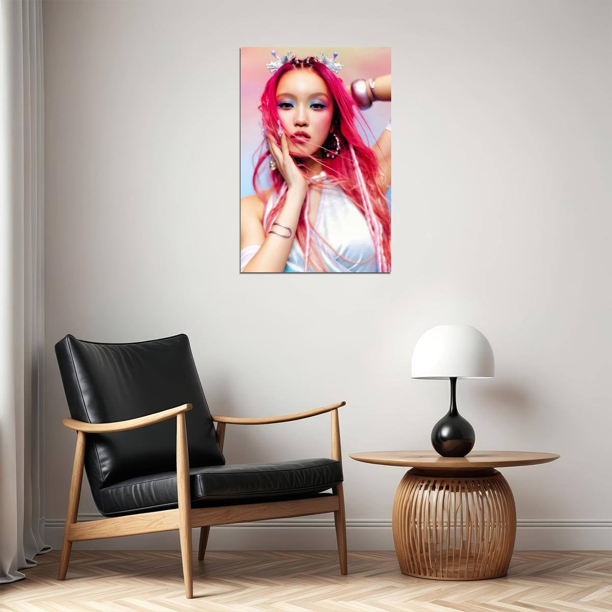 XG Chisa IYKYK Concept Photo K-pop Music Poster Y2K Neo Futurism Aesthetic Female Cyber Kpop Idol Fashion Print Trendy Kpop Girl Group Wall Art - xonomax