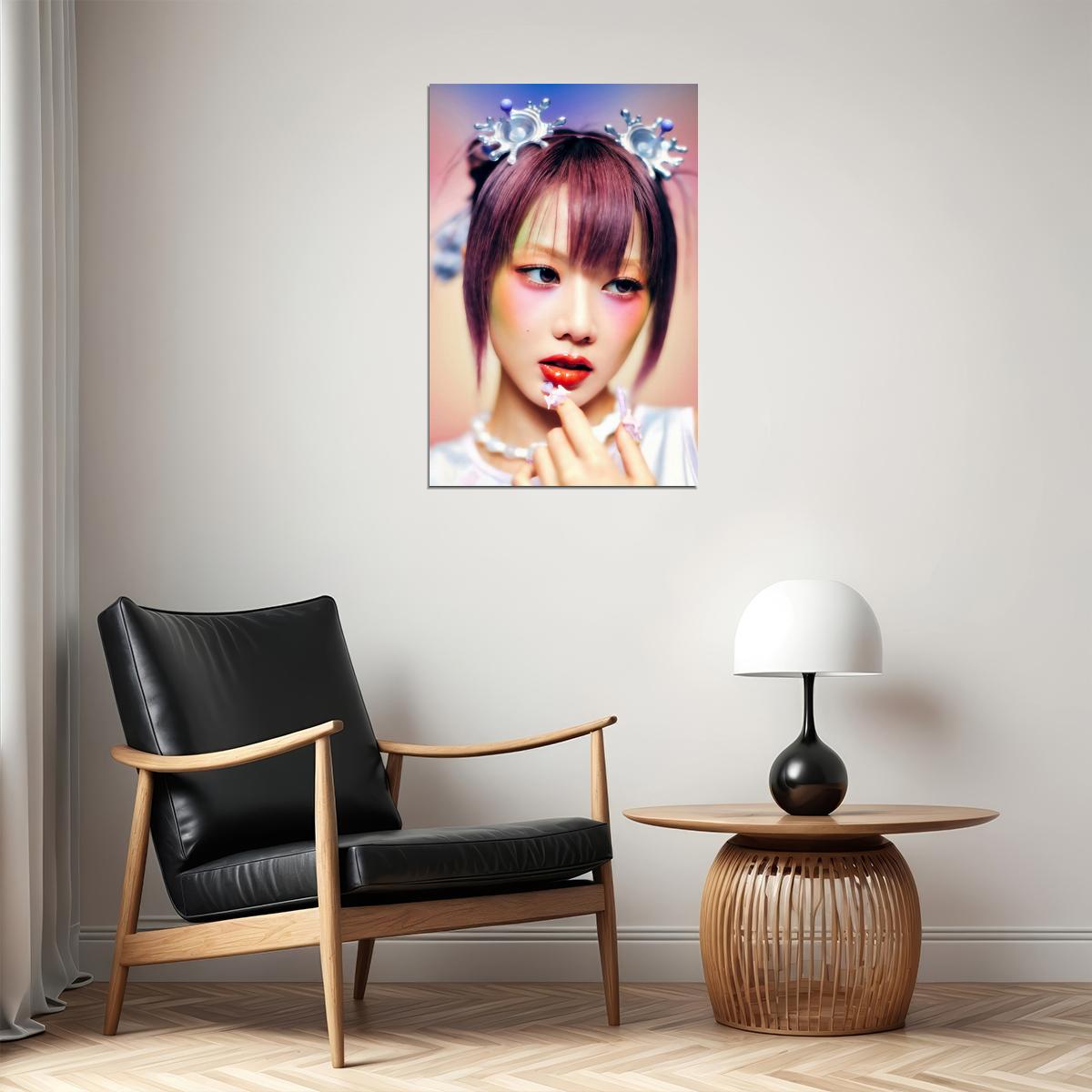 XG Hinata IYKYK Concept Photo K-pop Music Poster Y2K Neo Futurism Aesthetic Female Cyber Kpop Idol Fashion Print Trendy Kpop Girl Group Wall Art - xonomax