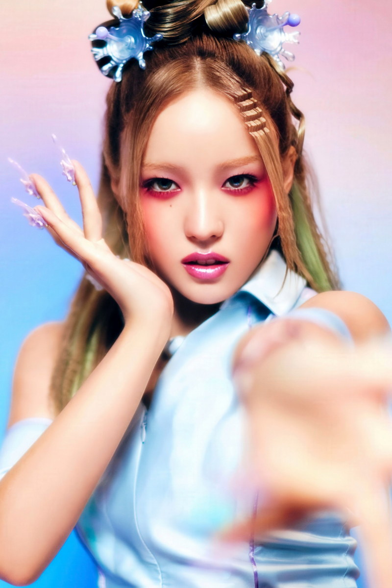 XG Juria IYKYK Concept Photo K-pop Music Poster Y2K Neo Futurism Aesthetic Female Cyber Kpop Idol Fashion Print Trendy Kpop Girl Group Wall Art - xonomax