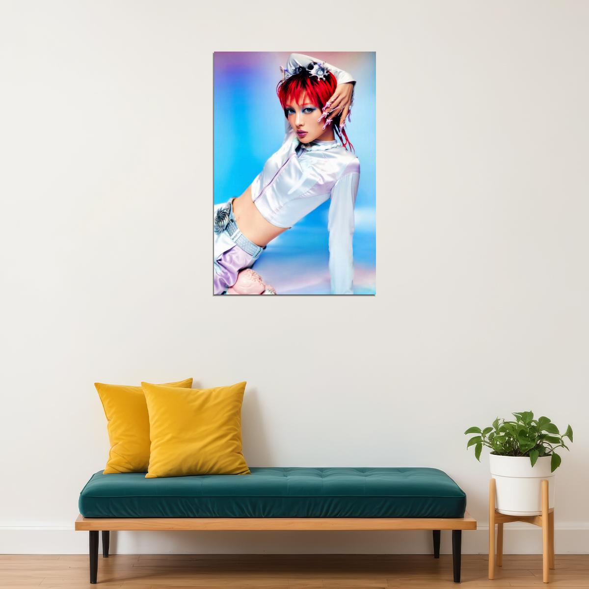 XG Jurin IYKYK Concept Photo K-pop Music Poster Y2K Neo Futurism Aesthetic Female Cyber Kpop Idol Fashion Print Trendy Kpop Girl Group Wall Art - xonomax