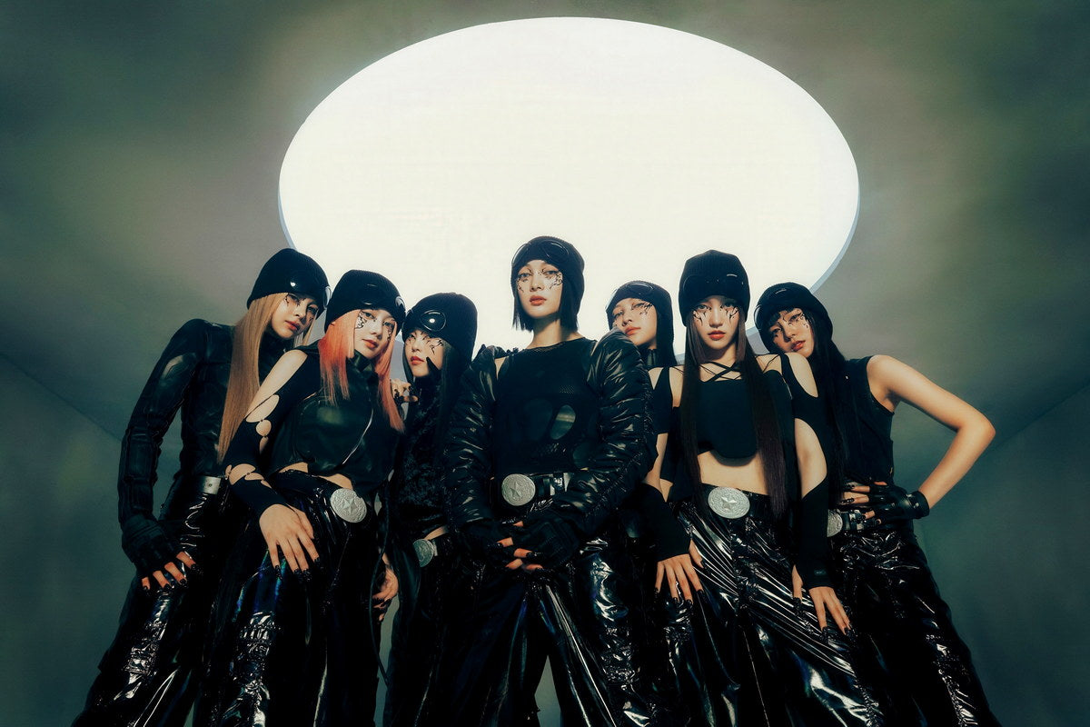 XG GRL GVNG Group Photo K-pop Music Poster Y2K Neo Futurism Aesthetic Female Cyber Kpop Idol Fashion Print Trendy Kpop Girl Group Wall Art - xonomax