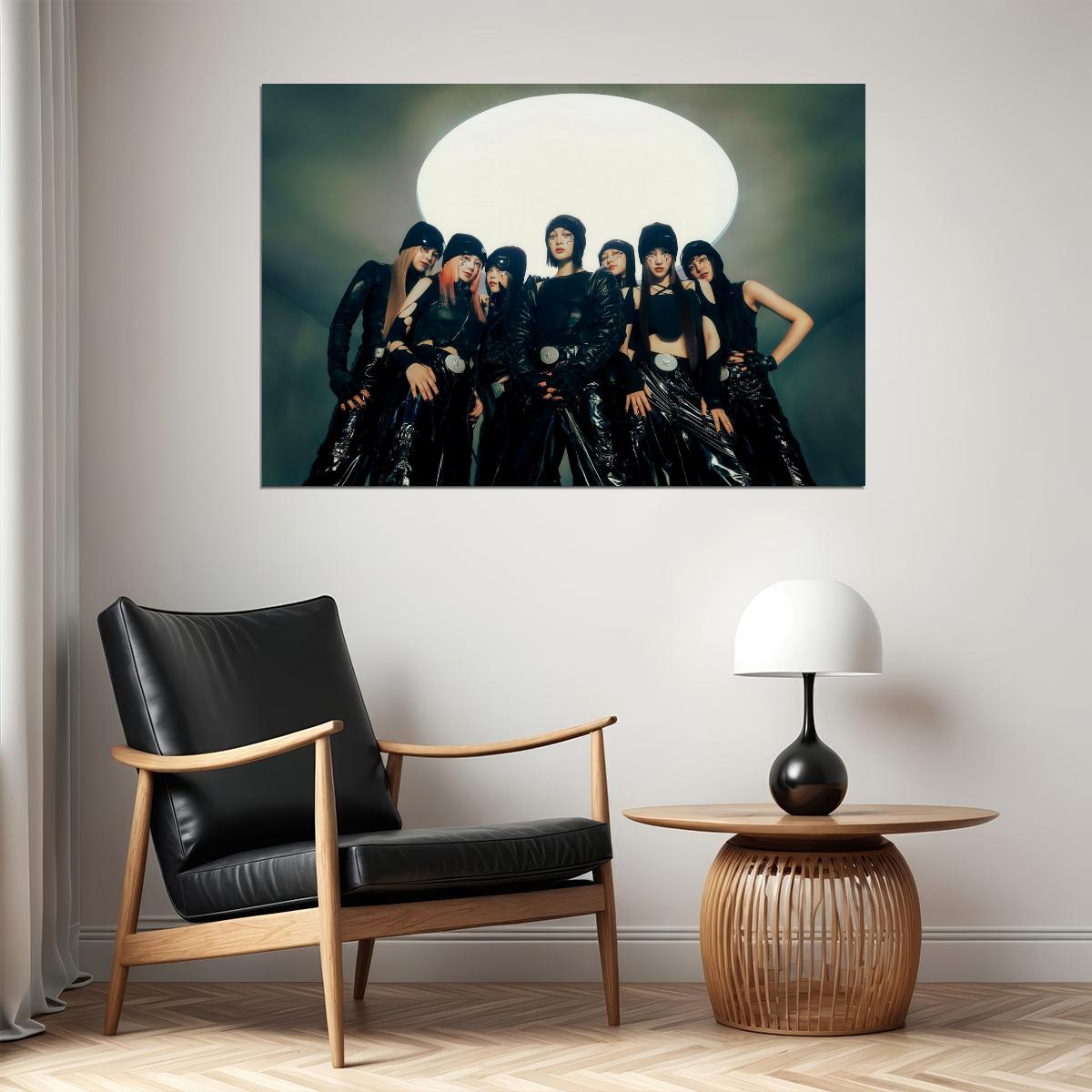 XG GRL GVNG Group Photo K-pop Music Poster Y2K Neo Futurism Aesthetic Female Cyber Kpop Idol Fashion Print Trendy Kpop Girl Group Wall Art - xonomax