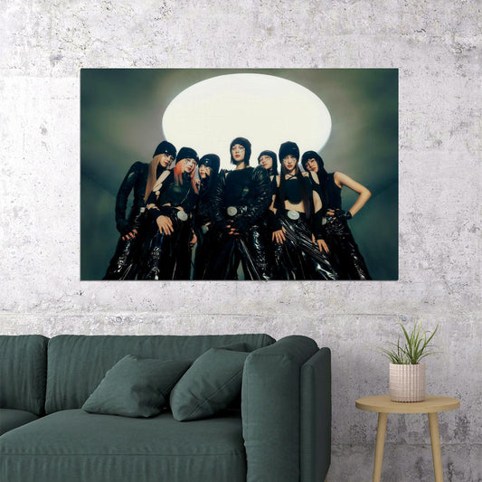 XG GRL GVNG Group Photo K-pop Music Poster Y2K Neo Futurism Aesthetic Female Cyber Kpop Idol Fashion Print Trendy Kpop Girl Group Wall Art - xonomax