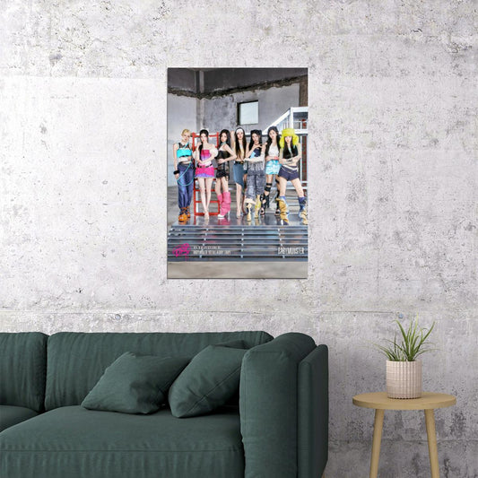 BABYMONSTER Group Photo Drip Album Teaser Image Music Poster K-Pop Home Decor For Living Room Aesthetic Kpop Female Girl Group Korean Fashion Idol Wall Art Print - xonomax
