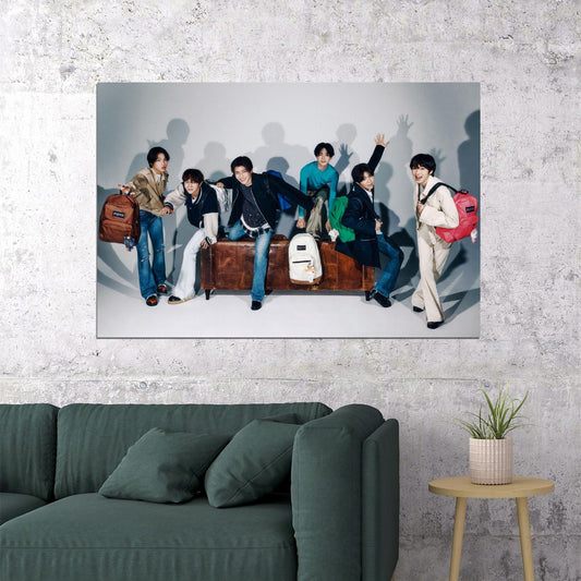 NCT WISH K-Pop Boy Band Traveling Theme Adventure Aesthetic Music Poster Wall Art Print Collectible Home Decor For Living Room Collectible - xonomax