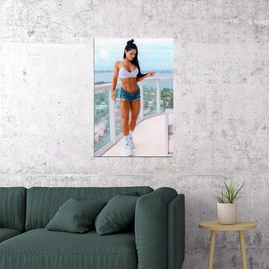 Anita Herbert Hot Fitness Model Poster Sexy Female Wall Art Inspirational Workout Room Decor Aesthetic Sports Print Gym Motivational Wall Decor Athletic Icon HD Photo Print - xonomax
