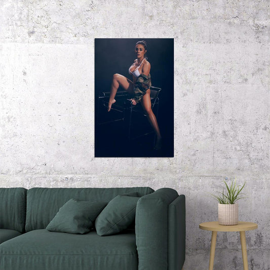 Brittany Coutu Hot Fitness Model Poster Sexy Female Wall Art Inspirational Workout Room Decor Aesthetic Sports Print Gym Motivational Wall Decor Athletic Icon HD Photo Print - xonomax