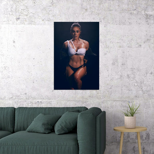 Brittany Coutu Hot Fitness Model Poster Sexy Bikini Wall Art Inspirational Workout Room Decor Aesthetic Sports Print Gym Motivational Wall Decor Athletic Icon HD Photo Print - xonomax