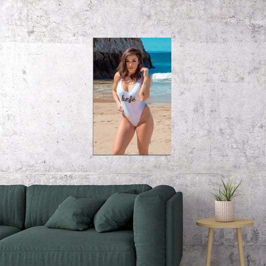 Brittany Coutu Hot Fitness Model Poster Sexy Female Wall Art Inspirational Workout Room Decor Aesthetic Sports Print Gym Motivational Wall Decor Athletic Icon HD Photo Print - xonomax