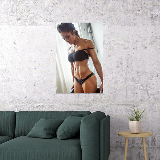 Brittany Coutu Hot Fitness Model Poster Sexy Female Wall Art Inspirational Workout Room Decor Aesthetic Sports Print Gym Motivational Wall Decor Athletic Icon HD Photo Print - xonomax