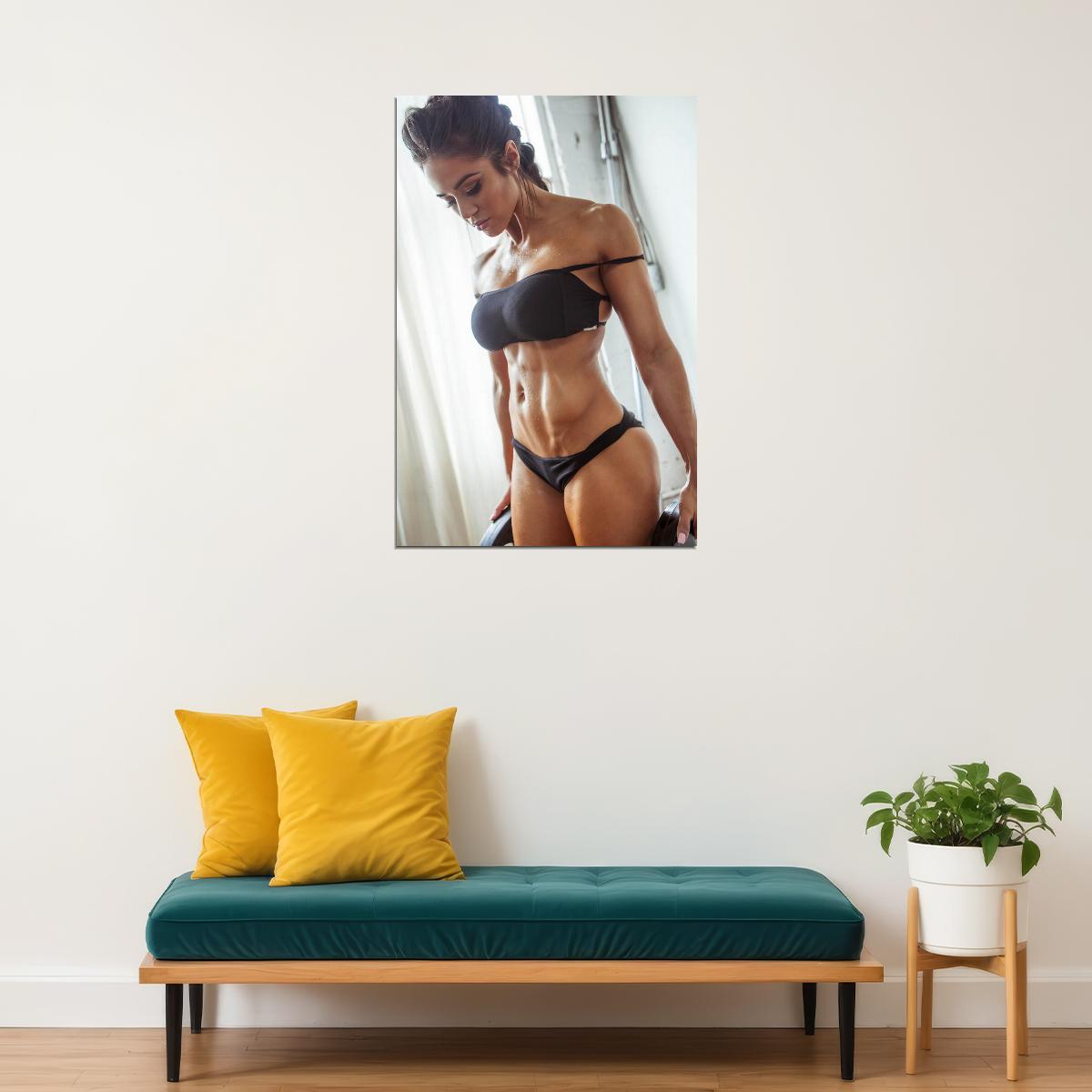 Brittany Coutu Hot Fitness Model Poster Sexy Female Wall Art Inspirational Workout Room Decor Aesthetic Sports Print Gym Motivational Wall Decor Athletic Icon HD Photo Print - xonomax