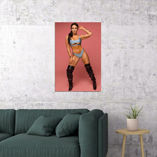 Brittany Coutu Hot Fitness Model Poster Sexy Female Wall Art Inspirational Workout Room Decor Aesthetic Sports Print Gym Motivational Wall Decor Athletic Icon HD Photo Print - xonomax