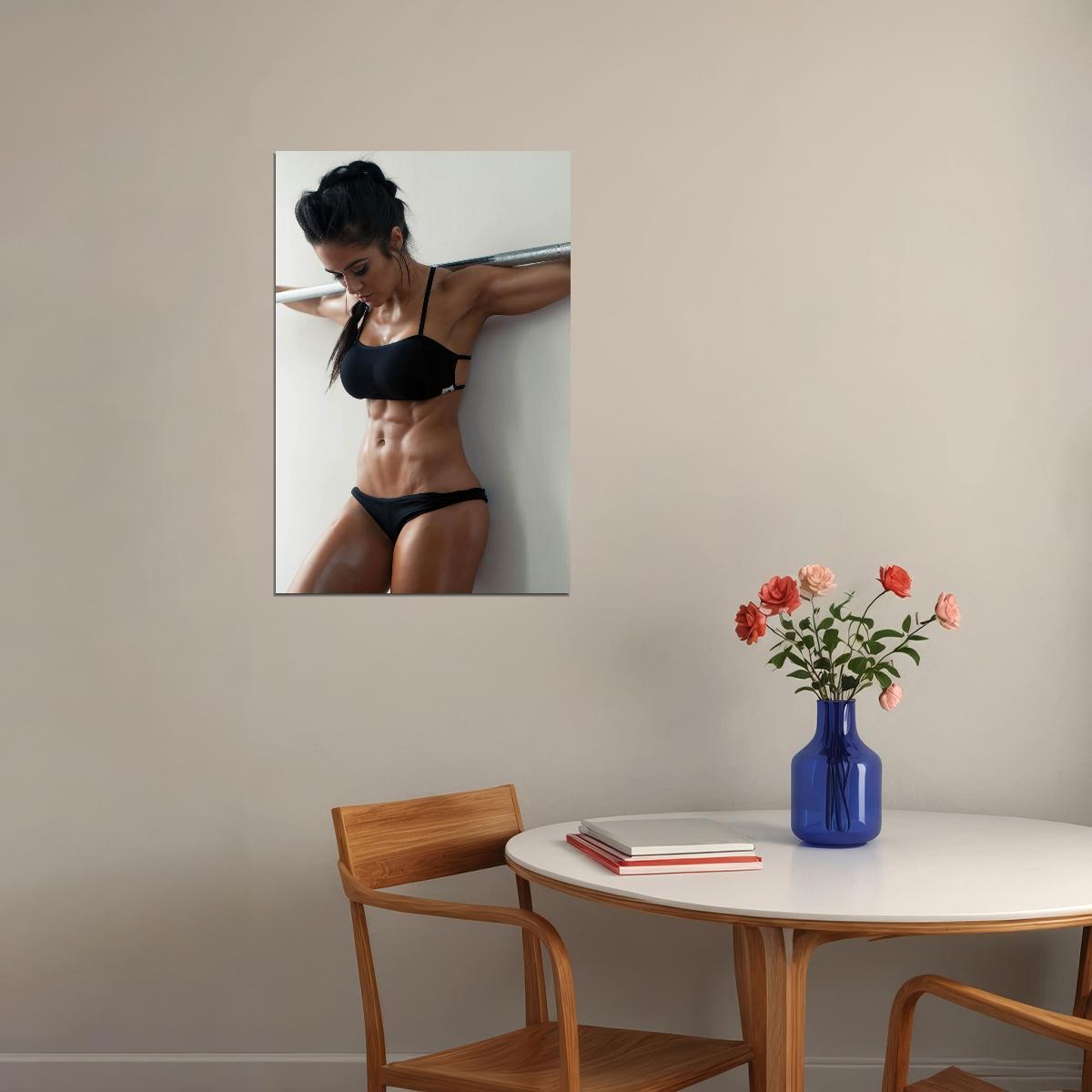 Brittany Coutu Hot Fitness Model Poster Sexy Bikini Wall Art Inspirational Workout Room Decor Aesthetic Sports Print Gym Motivational Wall Decor Athletic Icon HD Photo Print - xonomax