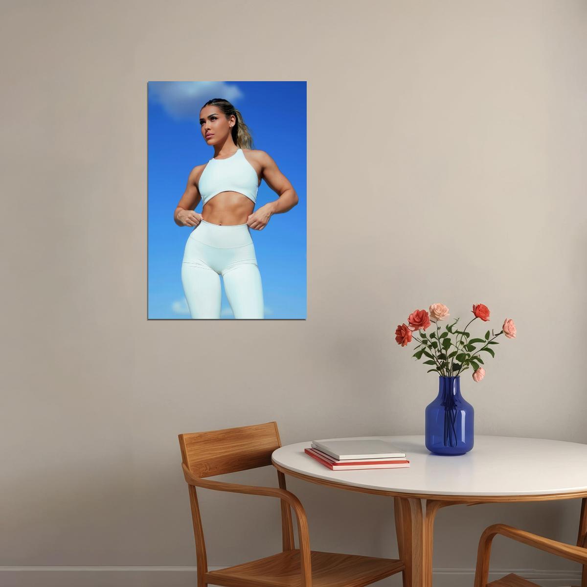 Cassandra Martin Hot Fitness Model Poster Gym Icon Motivational Wall Art Inspirational Workout Room Decor Aesthetic Sports Print Exercise Wall Decor Athletic Icon HD Photo Print - xonomax
