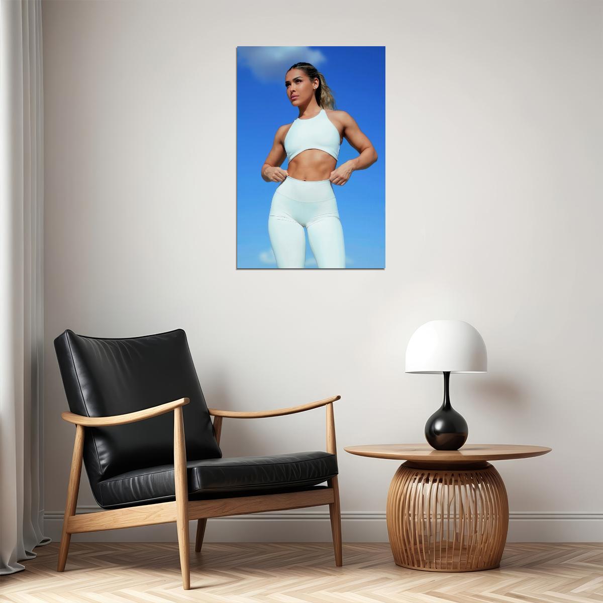 Cassandra Martin Hot Fitness Model Poster Gym Icon Motivational Wall Art Inspirational Workout Room Decor Aesthetic Sports Print Exercise Wall Decor Athletic Icon HD Photo Print - xonomax