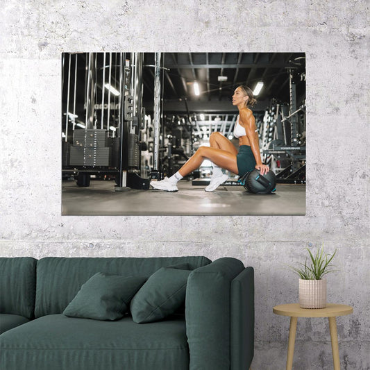 Chontel Duncan Hot Fitness Model Poster Gym Icon Motivational Wall Art Inspirational Workout Room Decor Aesthetic Sports Print Exercise Wall Decor Athletic Icon HD Photo Print - xonomax