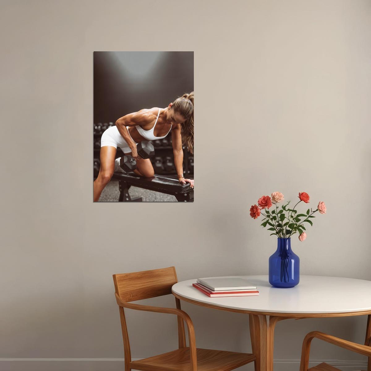 Chontel Duncan Hot Fitness Model Poster Strong Sexy Women Wall Art Inspirational Workout Room Decor Aesthetic Sports Print Gym Motivational Wall Decor Athletic Icon HD Photo Print - xonomax