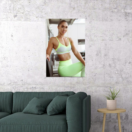 Chontel Duncan Hot Fitness Model Poster Motivational Icon Wall Art Inspirational Workout Room Decor Aesthetic Sports Print Gym Wall Decor Athletic Icon HD Photo Print - xonomax