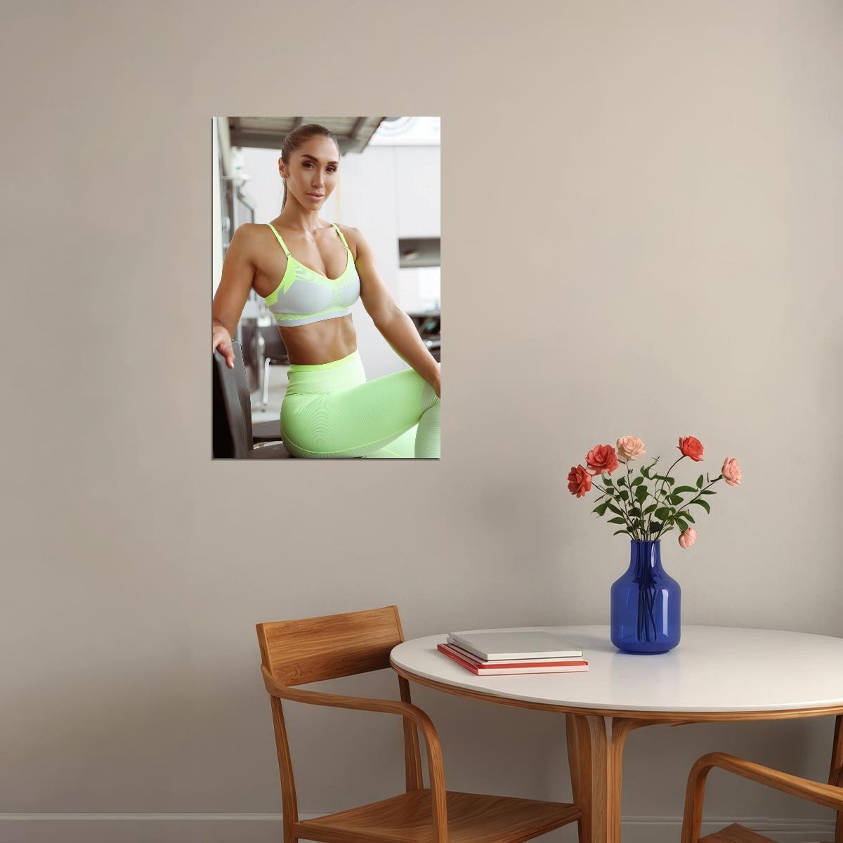 Chontel Duncan Hot Fitness Model Poster Motivational Icon Wall Art Inspirational Workout Room Decor Aesthetic Sports Print Gym Wall Decor Athletic Icon HD Photo Print - xonomax