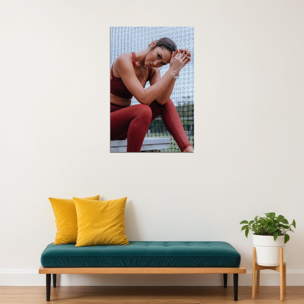 Chontel Duncan Hot Fitness Model Poster Motivational Icon Wall Art Inspirational Workout Room Decor Aesthetic Sports Print Gym Wall Decor Athletic Icon HD Photo Print - xonomax