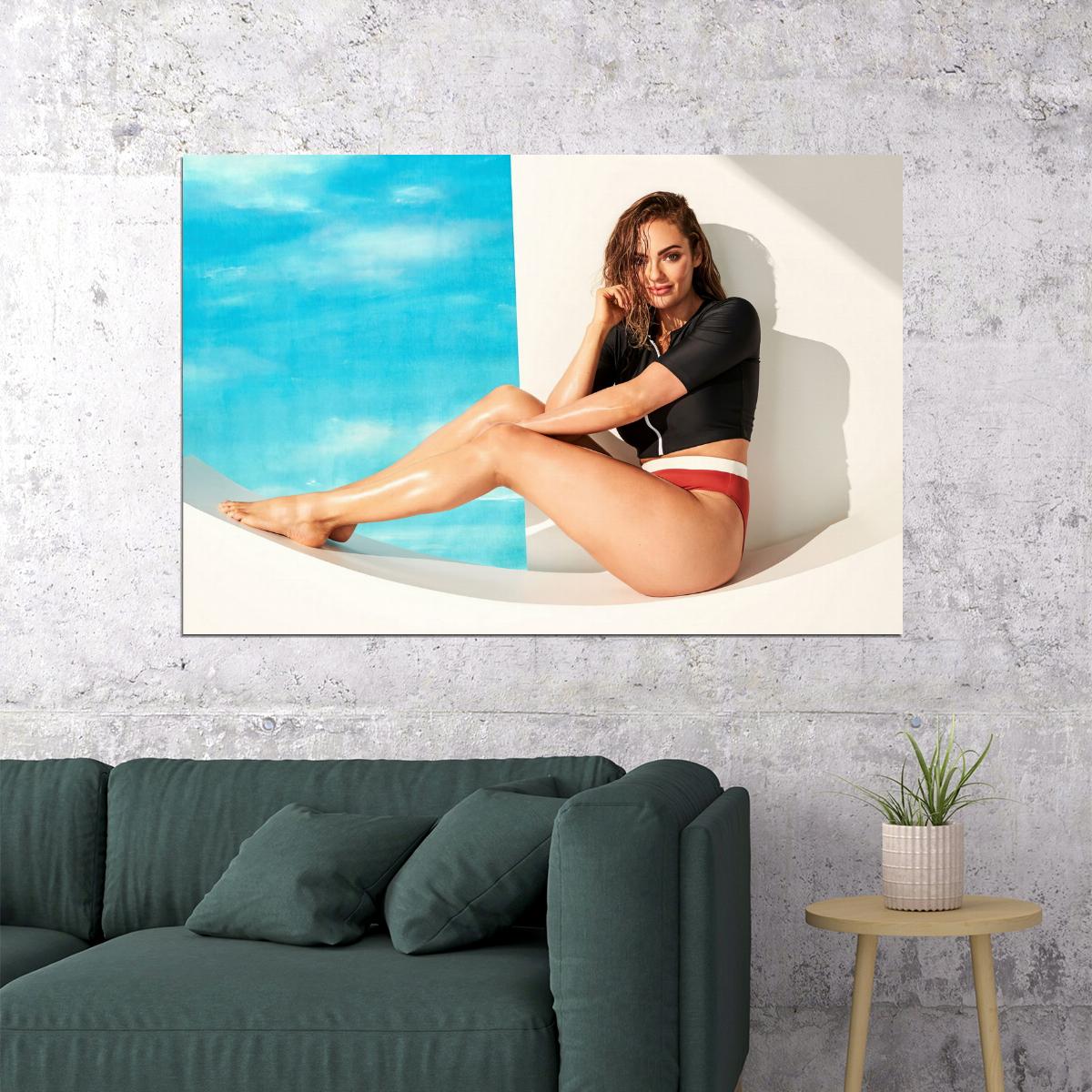Emily Skye Hot Fitness Model Poster Motivational Icon Wall Art Sexy Inspirational Workout Room Decor Aesthetic Sports Print Gym Wall Decor Athletic Icon HD Photo Print - xonomax