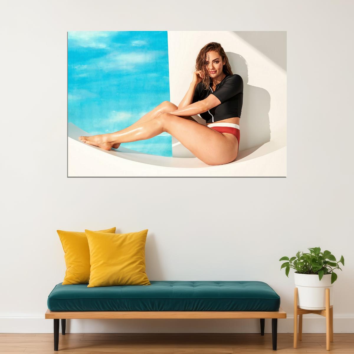 Emily Skye Hot Fitness Model Poster Motivational Icon Wall Art Sexy Inspirational Workout Room Decor Aesthetic Sports Print Gym Wall Decor Athletic Icon HD Photo Print - xonomax