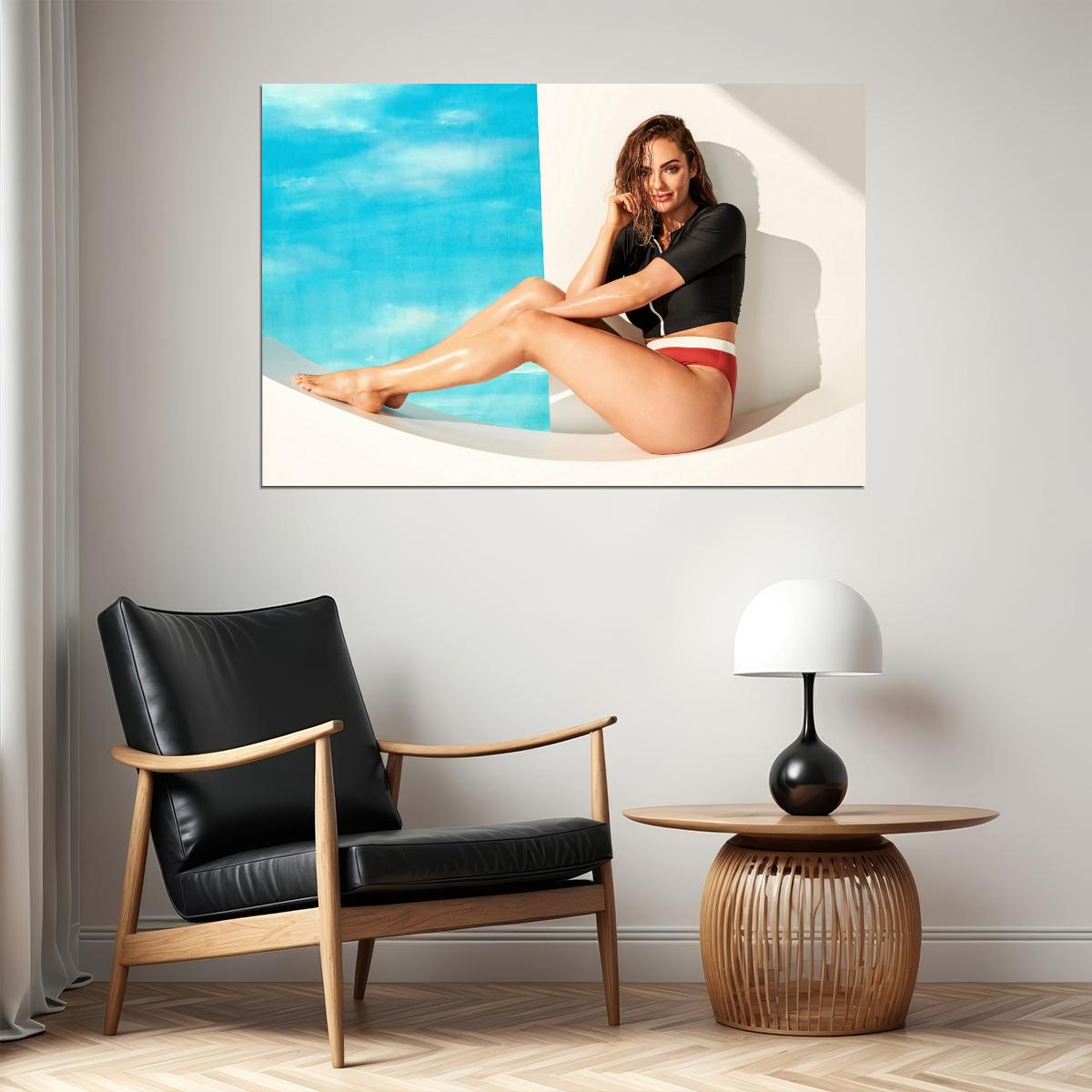 Emily Skye Hot Fitness Model Poster Motivational Icon Wall Art Sexy Inspirational Workout Room Decor Aesthetic Sports Print Gym Wall Decor Athletic Icon HD Photo Print - xonomax