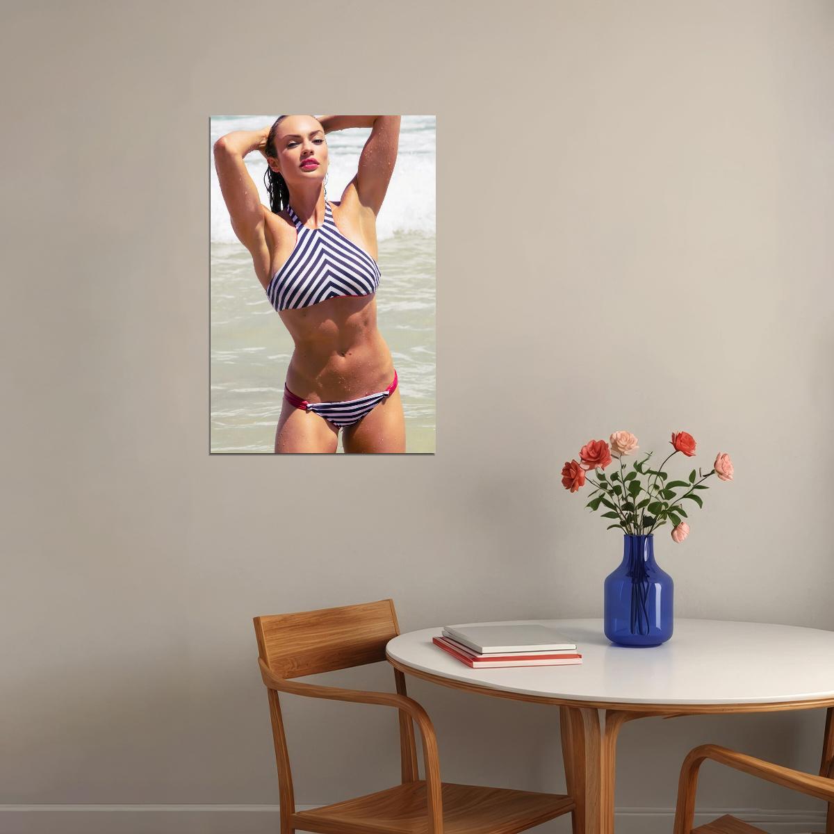 Emily Skye Hot Fitness Model Poster Sexy Female Wall Art Inspirational Workout Room Decor Aesthetic Sports Print Gym Motivational Wall Decor Athletic Icon HD Photo Print - xonomax
