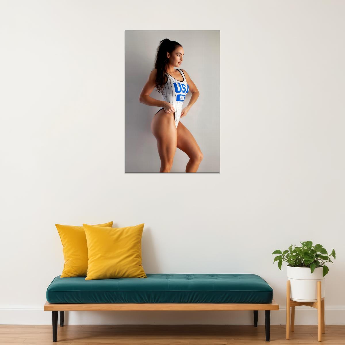 Emily Skye Hot Fitness Model Poster Sexy Bikini Wall Art Inspirational Workout Room Decor Aesthetic Sports Print Gym Motivational Wall Decor Athletic Icon HD Photo Print - xonomax
