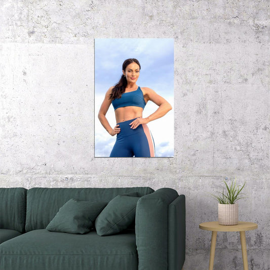 Emily Skye Hot Fitness Model Poster Motivational Icon Wall Art Inspirational Workout Room Decor Aesthetic Sports Print Gym Wall Decor Athletic Icon HD Photo Print - xonomax
