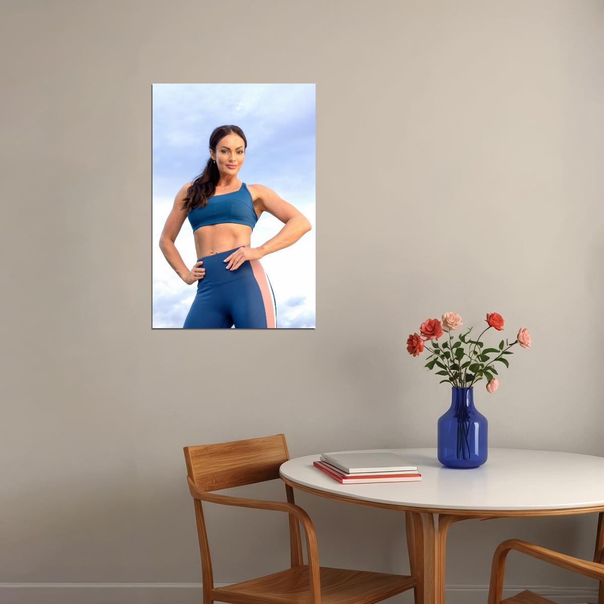 Emily Skye Hot Fitness Model Poster Motivational Icon Wall Art Inspirational Workout Room Decor Aesthetic Sports Print Gym Wall Decor Athletic Icon HD Photo Print - xonomax