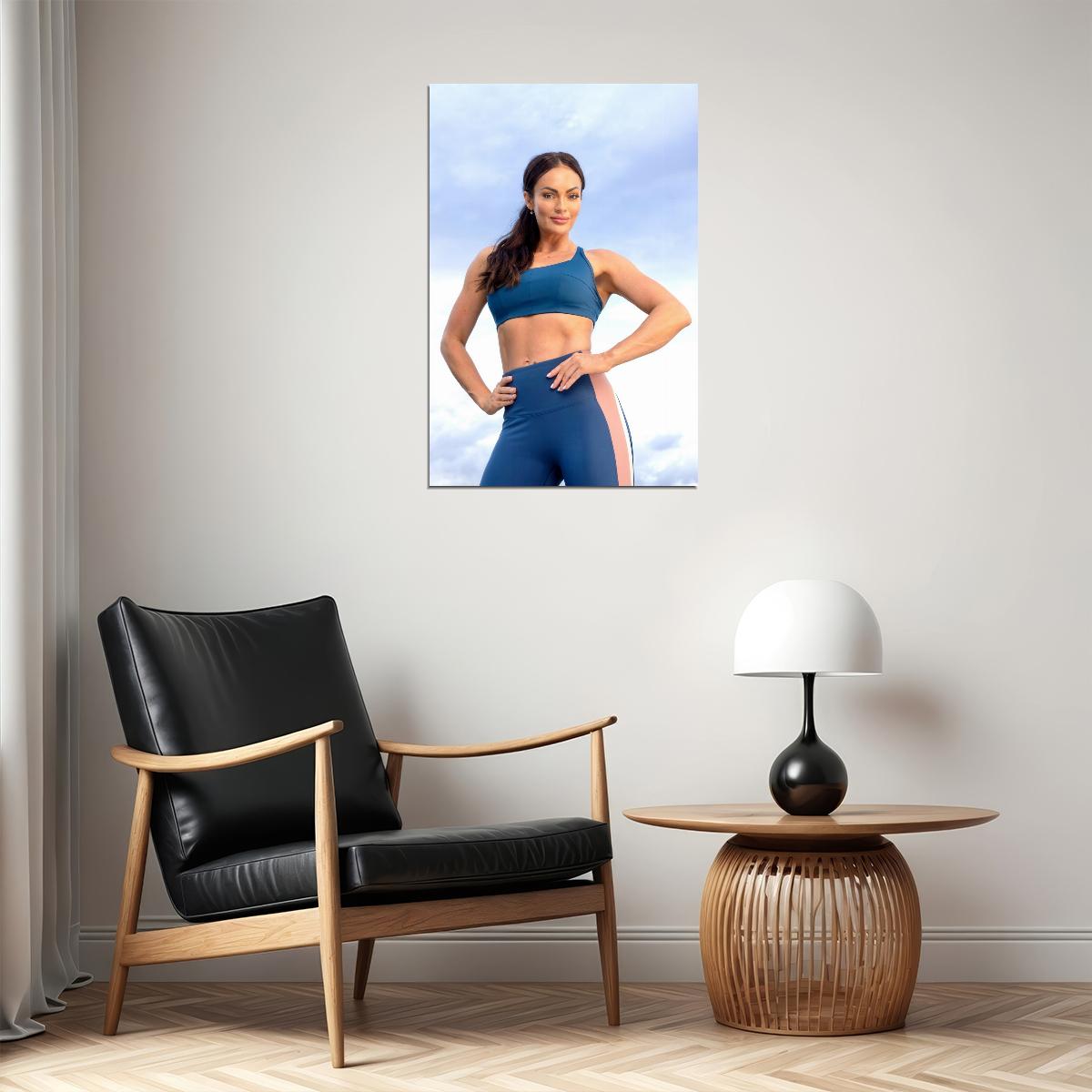 Emily Skye Hot Fitness Model Poster Motivational Icon Wall Art Inspirational Workout Room Decor Aesthetic Sports Print Gym Wall Decor Athletic Icon HD Photo Print - xonomax
