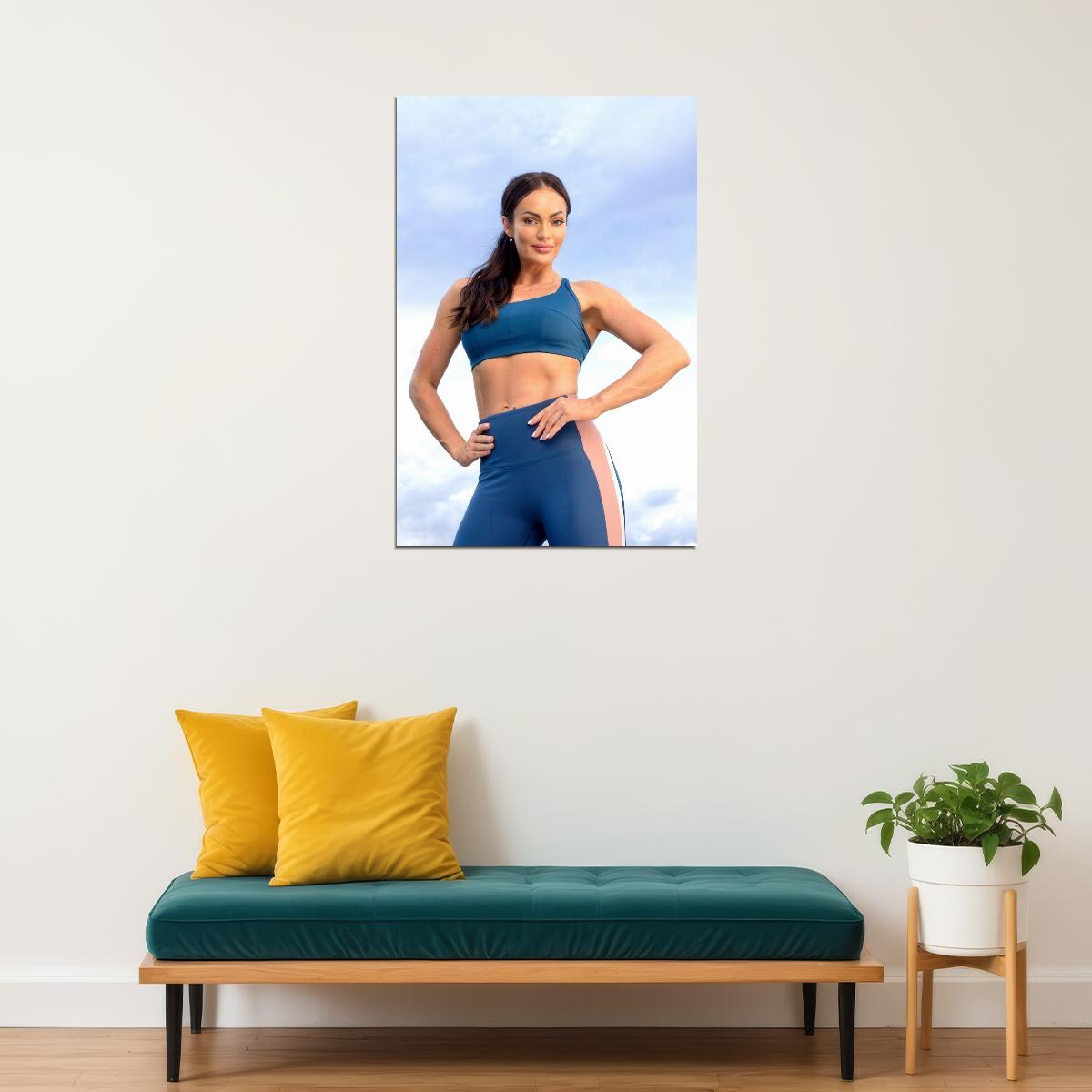 Emily Skye Hot Fitness Model Poster Motivational Icon Wall Art Inspirational Workout Room Decor Aesthetic Sports Print Gym Wall Decor Athletic Icon HD Photo Print - xonomax