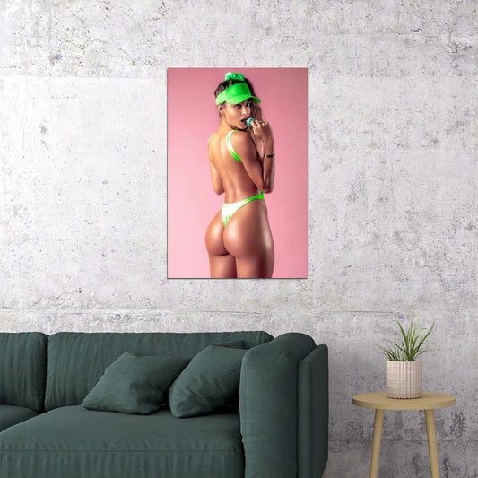 Sommer Ray Hot Fitness Model Poster Sexy Bikini Wall Art Inspirational Workout Room Decor Aesthetic Sports Print Gym Motivational Wall Decor Athletic Icon HD Photo Print - xonomax