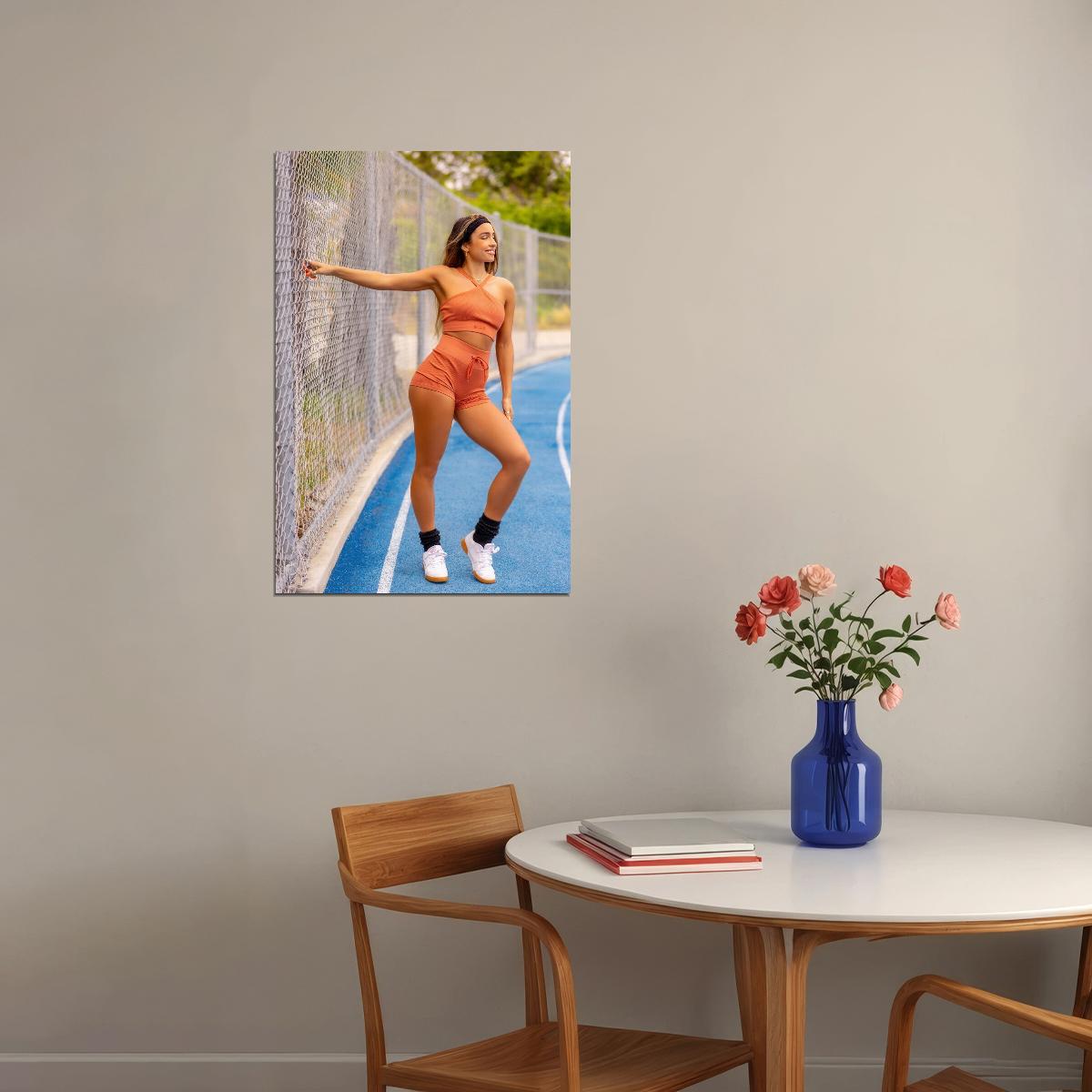 Sommer Ray Hot Fitness Model Poster Sexy Female Wall Art Inspirational Workout Room Decor Aesthetic Sports Print Gym Motivational Wall Decor Athletic Icon HD Photo Print - xonomax