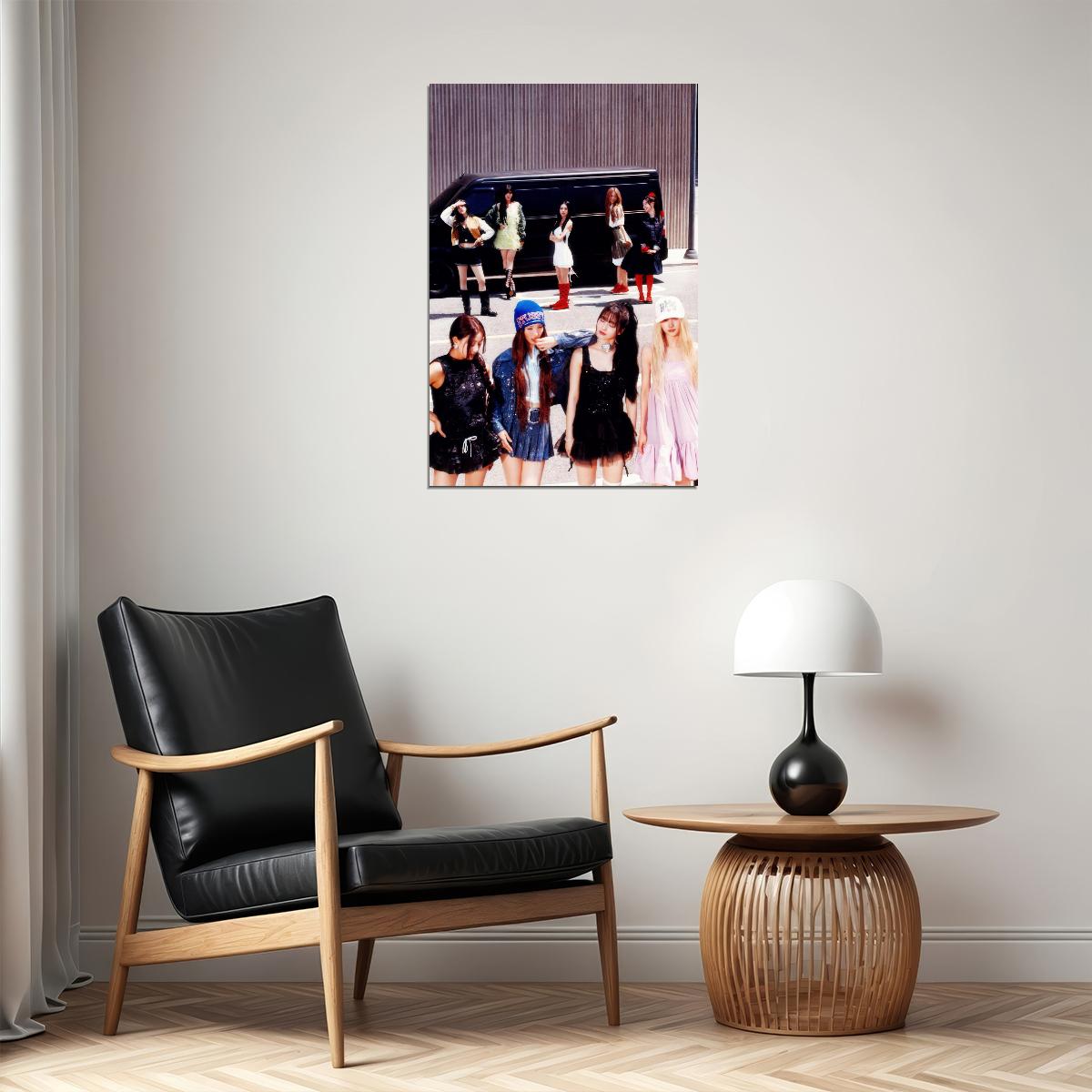 Twice Group Photo Sana Momo Dahyun Tzuyu Nayeon Mina Jihyo Chaeyoung Jeongyeon Album Strategy Music Poster K-Pop Home Decor For Living Room Aesthetic Kpop Female Girl Group - xonomax
