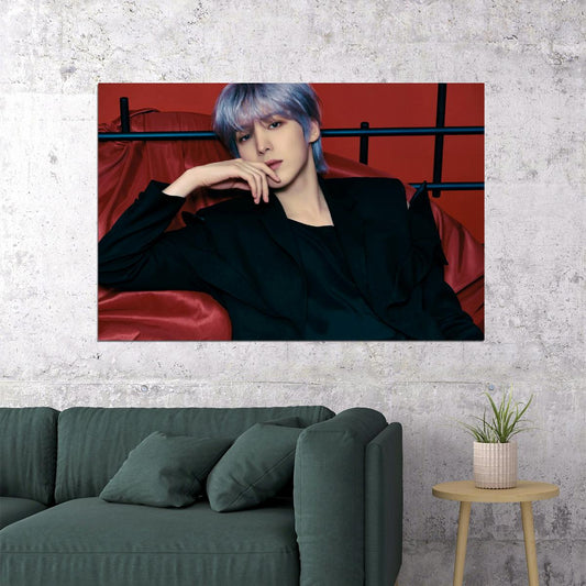 Ateez Yunho Golden Hour Part.2 Concept Photo Music Poster K-Pop Home Decor For Living Room Aesthetic Kpop Male Boys Group Boy Band - xonomax