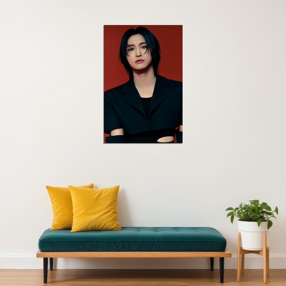Ateez Seonghwa Golden Hour Part.2 Concept Photo Music Poster K-Pop Home Decor For Living Room Aesthetic Kpop Male Boys Group Boy Band - xonomax