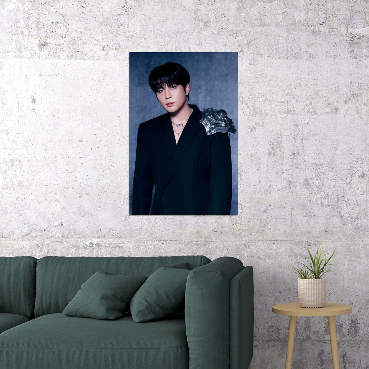 Ateez Jongho Golden Hour Part.2 Concept Photo Music Poster K-Pop Home Decor For Living Room Aesthetic Kpop Male Boys Group Boy Band - xonomax
