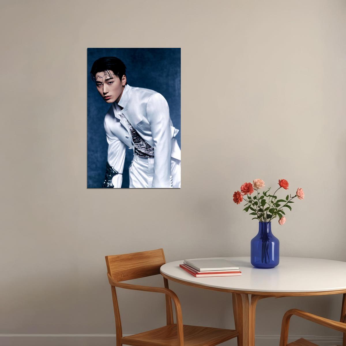 Ateez San Golden Hour Part.2 Concept Photo Music Poster K-Pop Home Decor For Living Room Aesthetic Kpop Male Boys Group Boy Band - xonomax